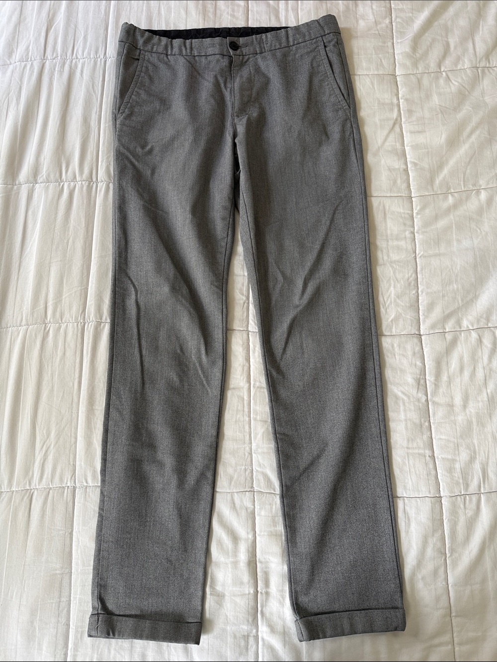Jules Men's Gray Straight Dress Pants